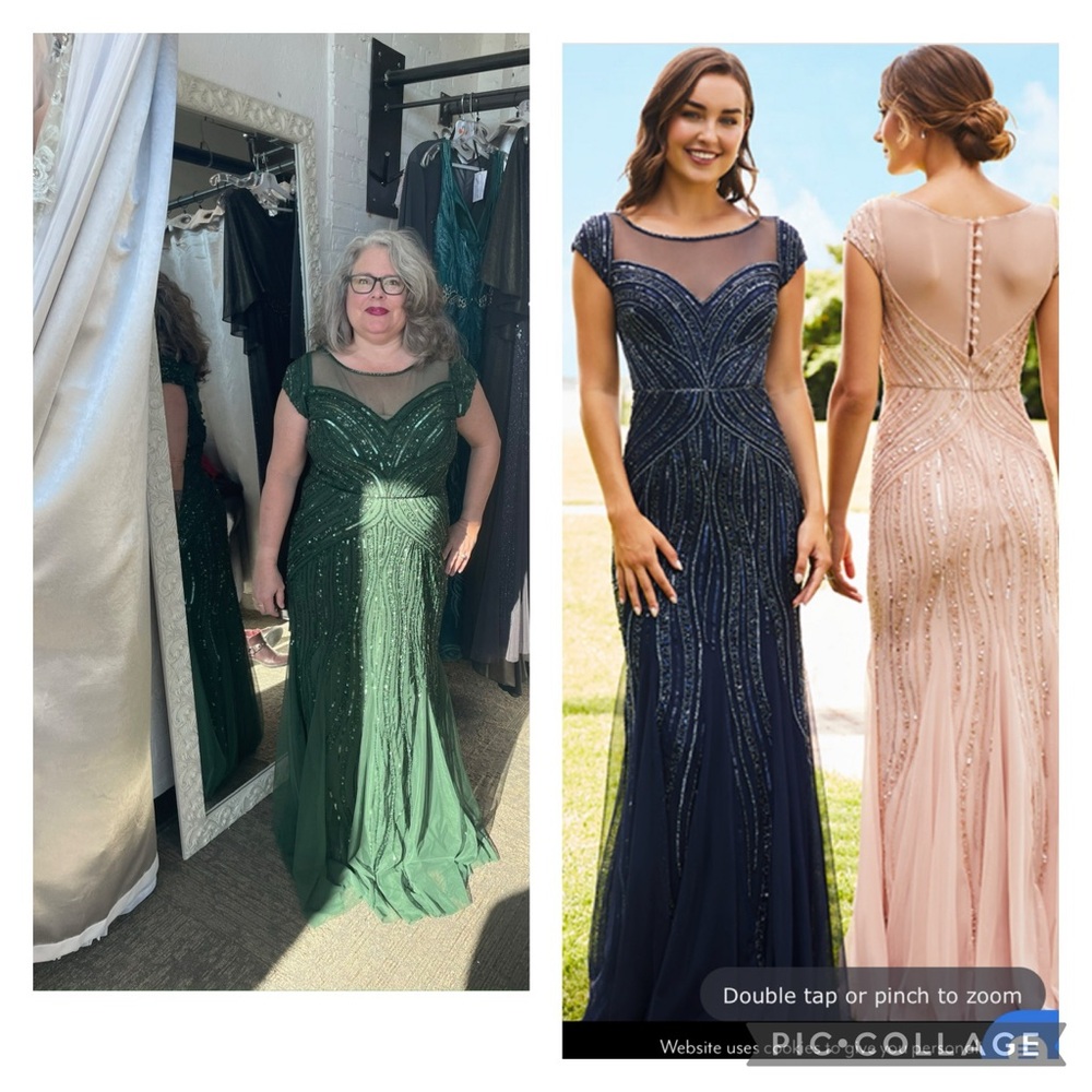 NWT never worn or altered Adrienna Papell Gown Sz 18